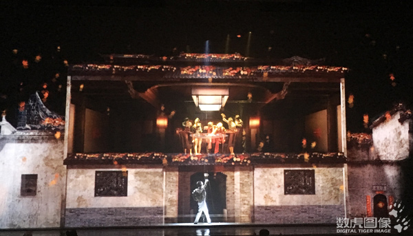扬州大型音舞诗《大运扬州》 多媒体舞台 数虎图像