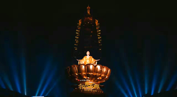 南京大型佛文化实景演出《报恩盛典》 多媒体演出 数虎图像