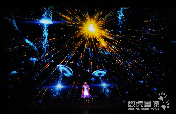 纱幕投影 加拿大多媒体儿童音乐剧《爱丽丝梦游仙境》中文版 数虎图像