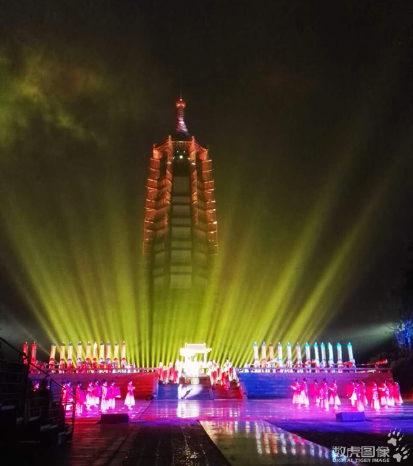 南京大型佛文化实景演出《报恩盛典》 舞美影像 数虎图像