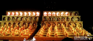 南京大型佛文化实景演出《报恩盛典》 多媒体舞美 数虎图像
